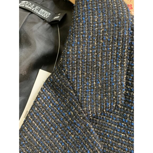 New York & Co 7th Avenue Womens Blazer Size 18 Black Tweed 8944 NWT - Picture 7 of 9